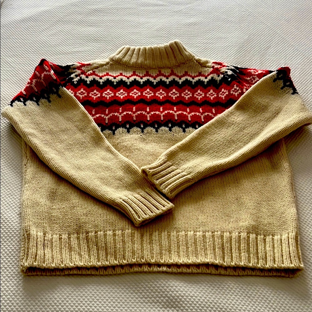 Cozy Fair Isle Sweater.  Perfect condition.